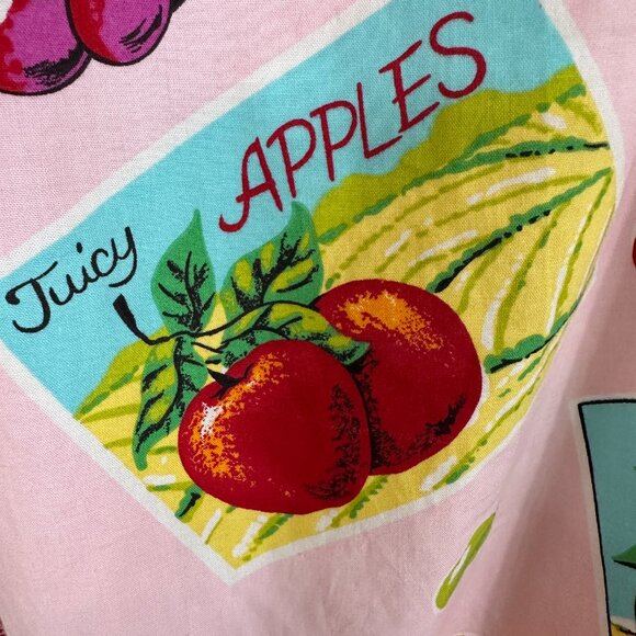 NWOT Nick & Nora Fruit 3/4 Sleeve Button Up Shirt and Capri Pajama Set Size L - Picture 12 of 13